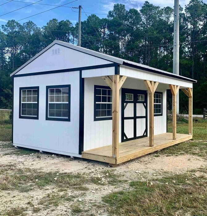 Coastal Portable Building Manufacturers - Florida - Side Porch